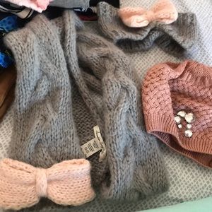Scarf ,hair band and hat